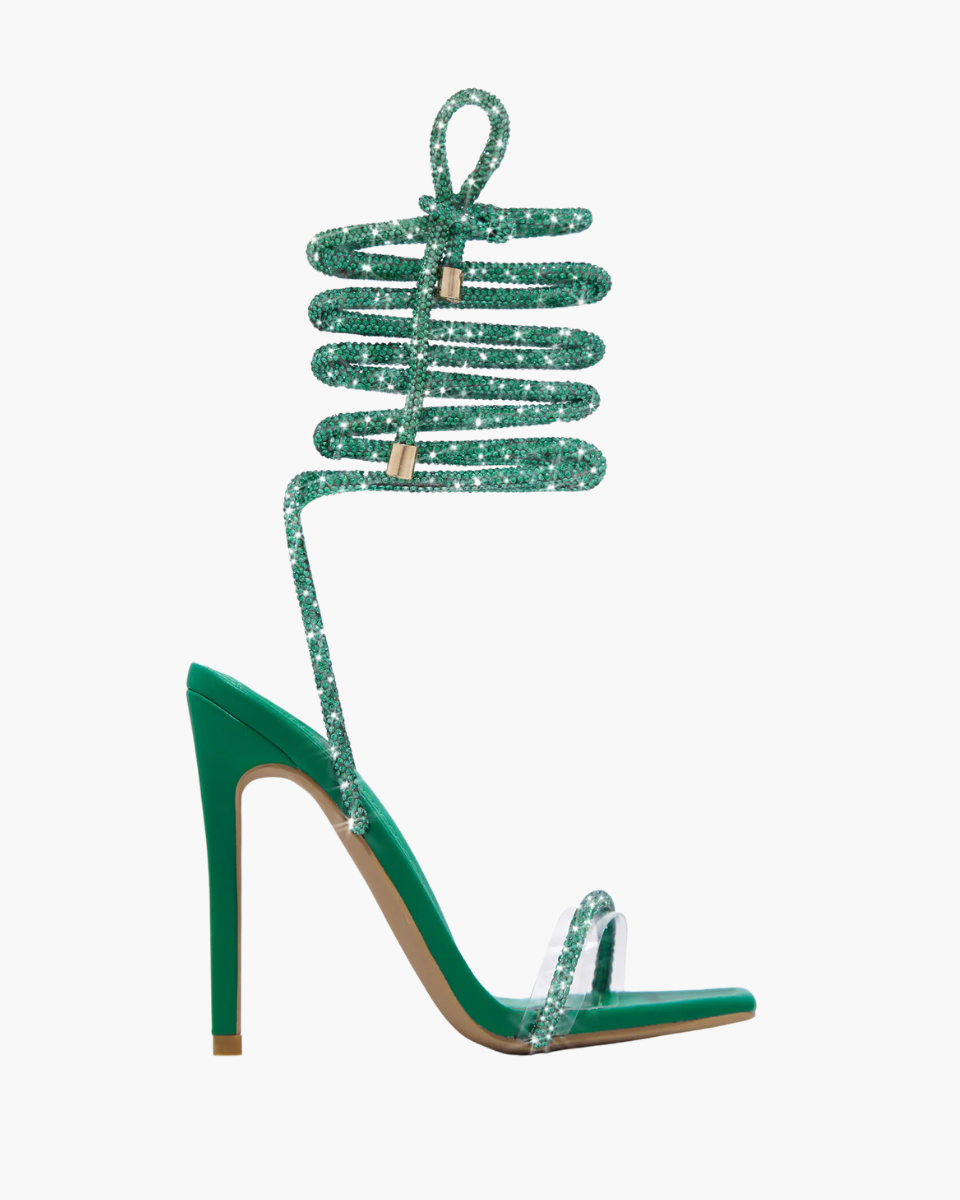 Bellezza – Ozdobne paski – Szpilki wiązane z ozdobnymi paskami