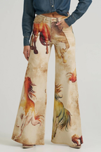 Calila – Motyw dzikiego konia – Rozszerzane spodnie jeansowe