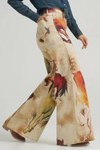 Calila – Motyw dzikiego konia – Rozszerzane spodnie jeansowe