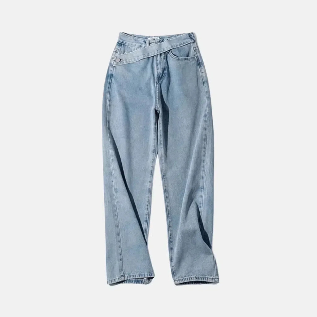 Casila – Asymetryczne zapięcie – Jeansy proste