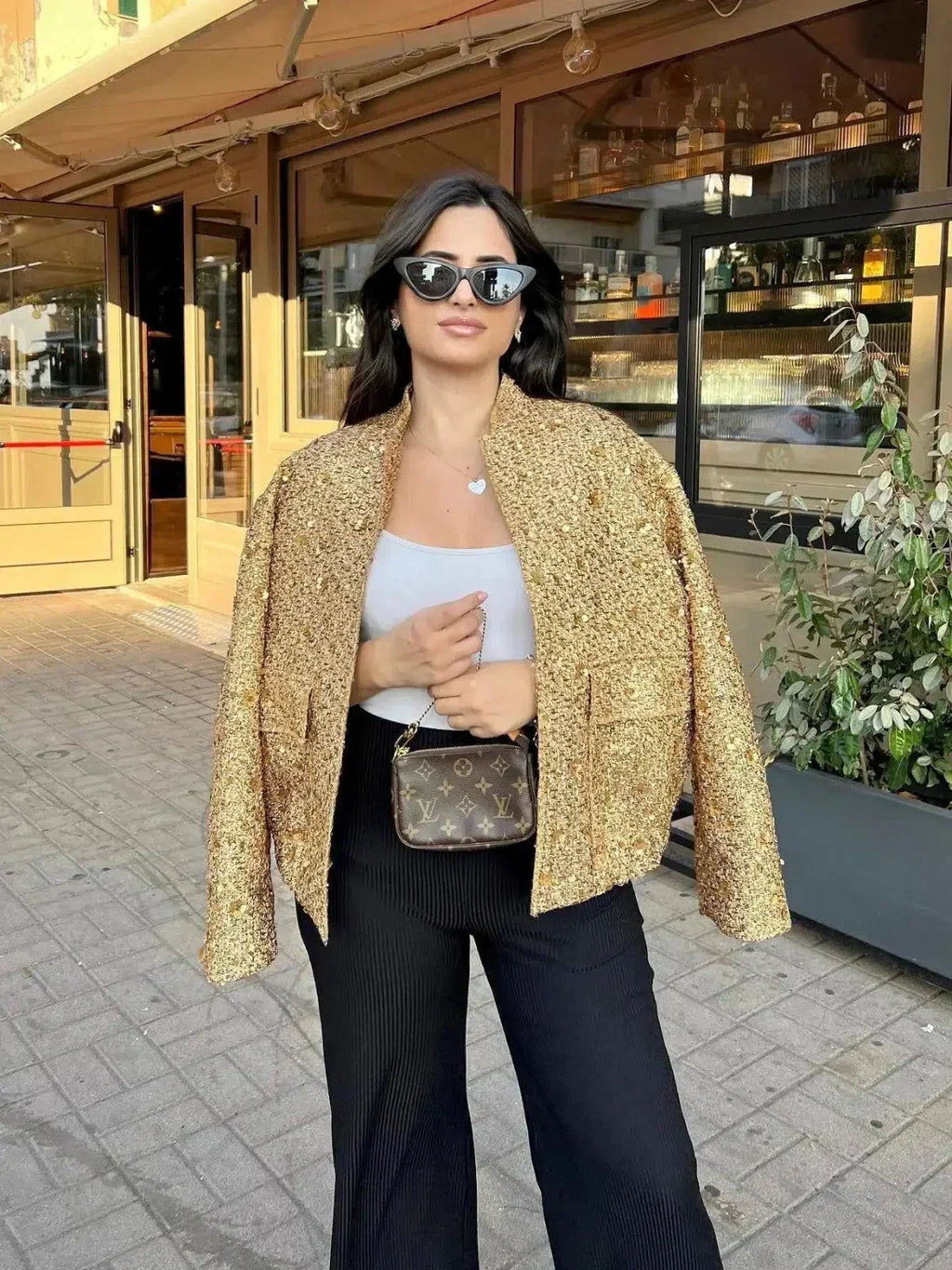 Céleste – Błyszczące cekiny – Krótka kurtka