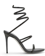 Desideria – Cienki obcas – Sandały z podwójnym paskiem ze strassami