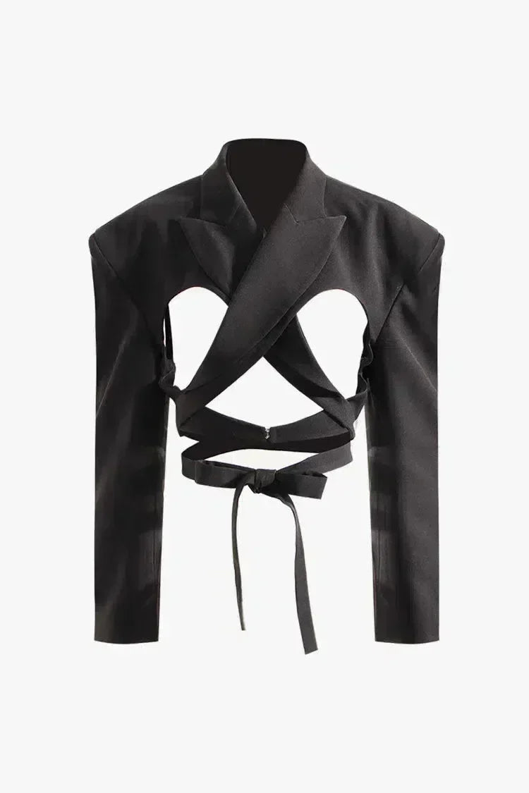 Fausto – Mocne ramiona – Marynarka z wycięciami