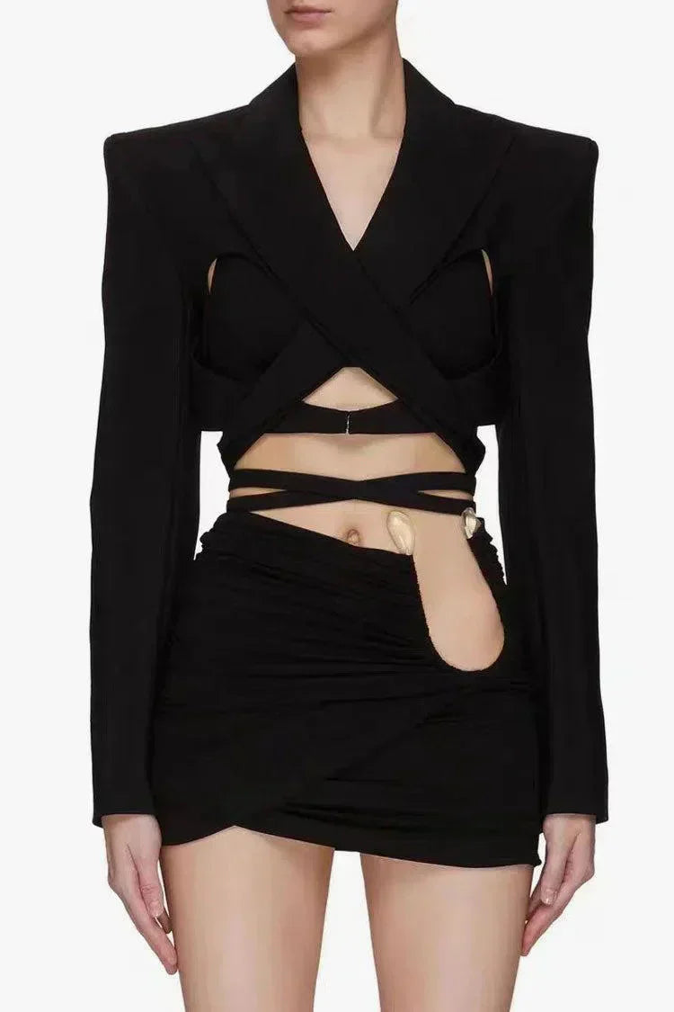 Fausto – Mocne ramiona – Marynarka z wycięciami