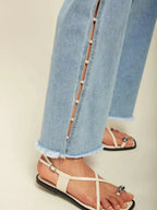 Giuliana – Perłowe zdobienia – Szerokie jeansy