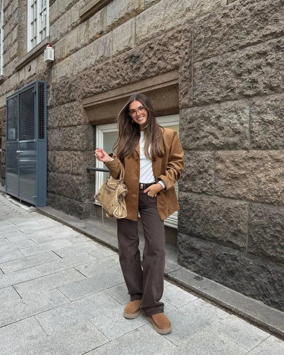 Giulietta – Strukturalne ramiona – Marynarka z efektem zamszu