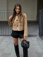 Grazia – Krótki fason – Kurtka z miękką fakturą