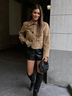 Grazia – Krótki fason – Kurtka z miękką fakturą