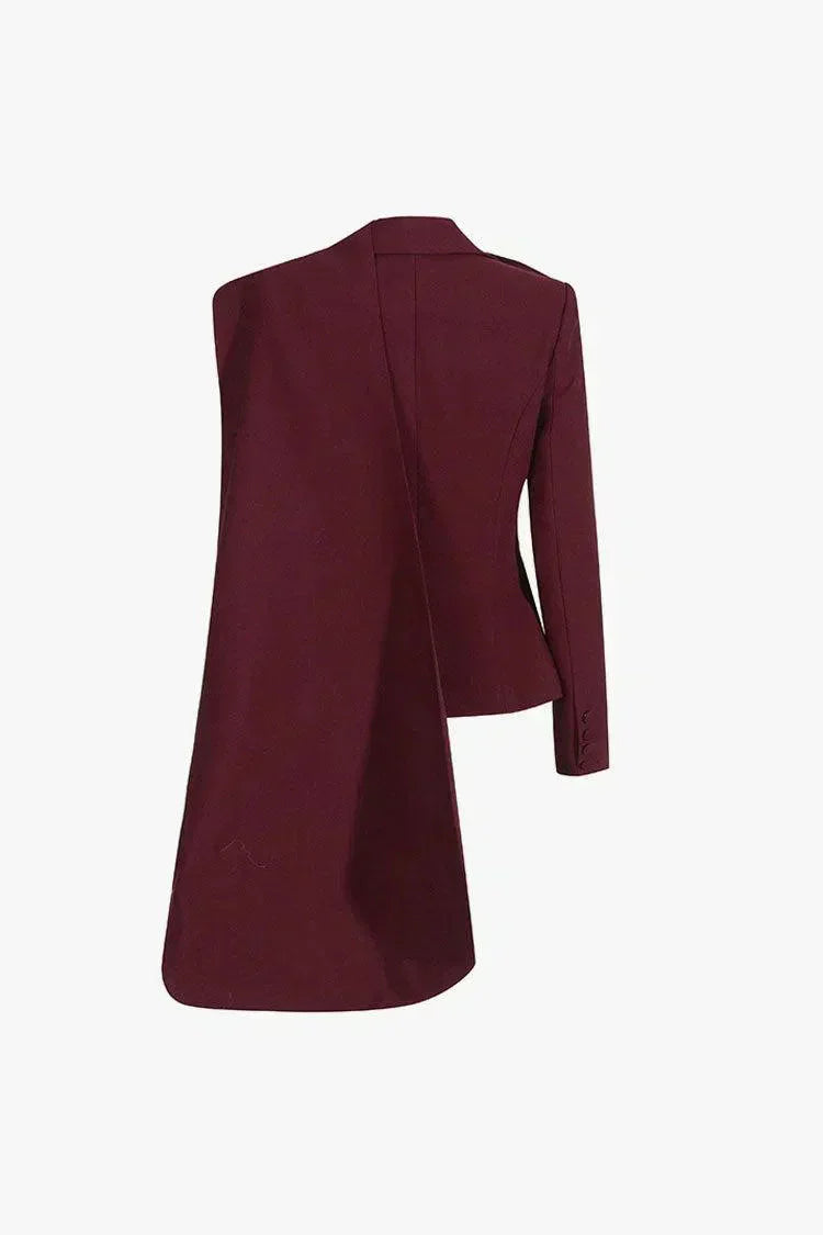 Ignazia – Asymetryczny kołnierz szalowy – Marynarka