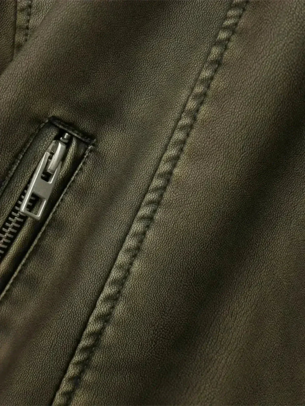 Isla – Krótki dopasowany krój – Kurtka biker z paskiem