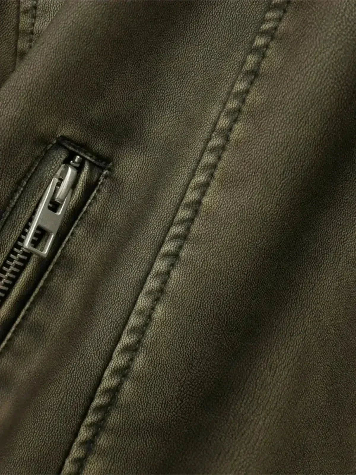 Isla – Krótki dopasowany krój – Kurtka biker z paskiem