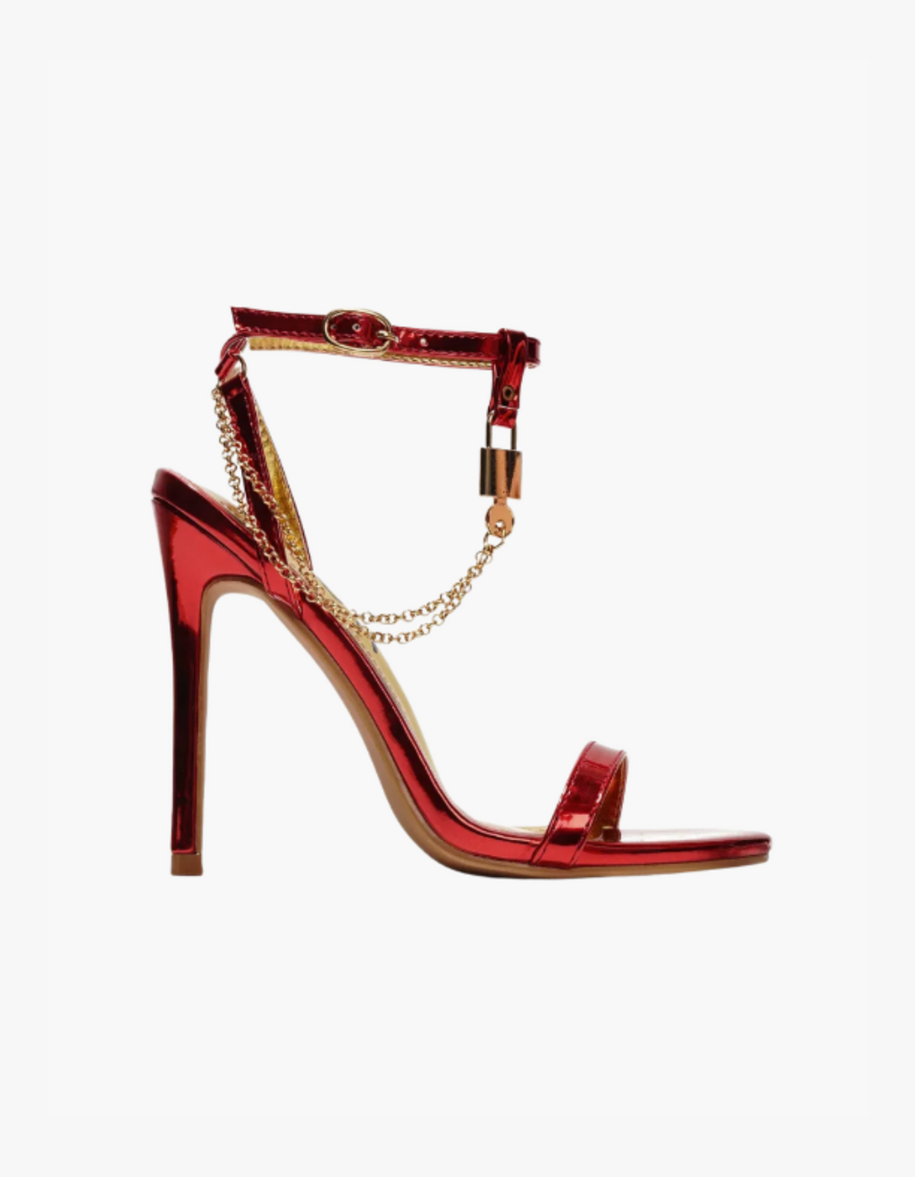 Isotta – Odważny design – Szpilki z łańcuszkiem przy kostce