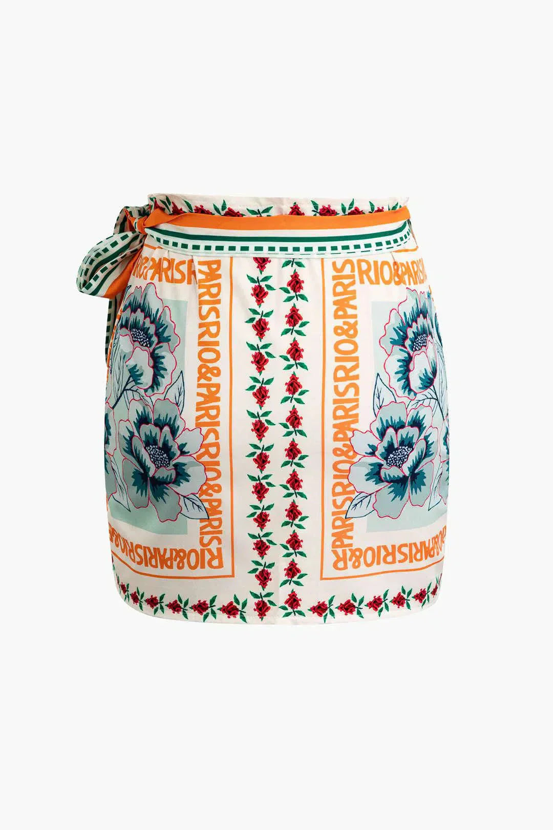 Licia – Wiązanie z boku – Kwiatowa minispódniczka