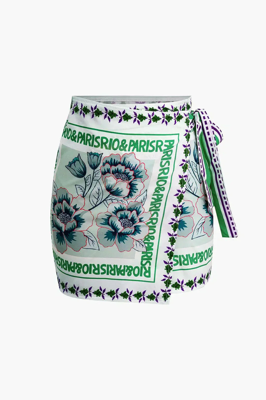 Licia – Wiązanie z boku – Kwiatowa minispódniczka