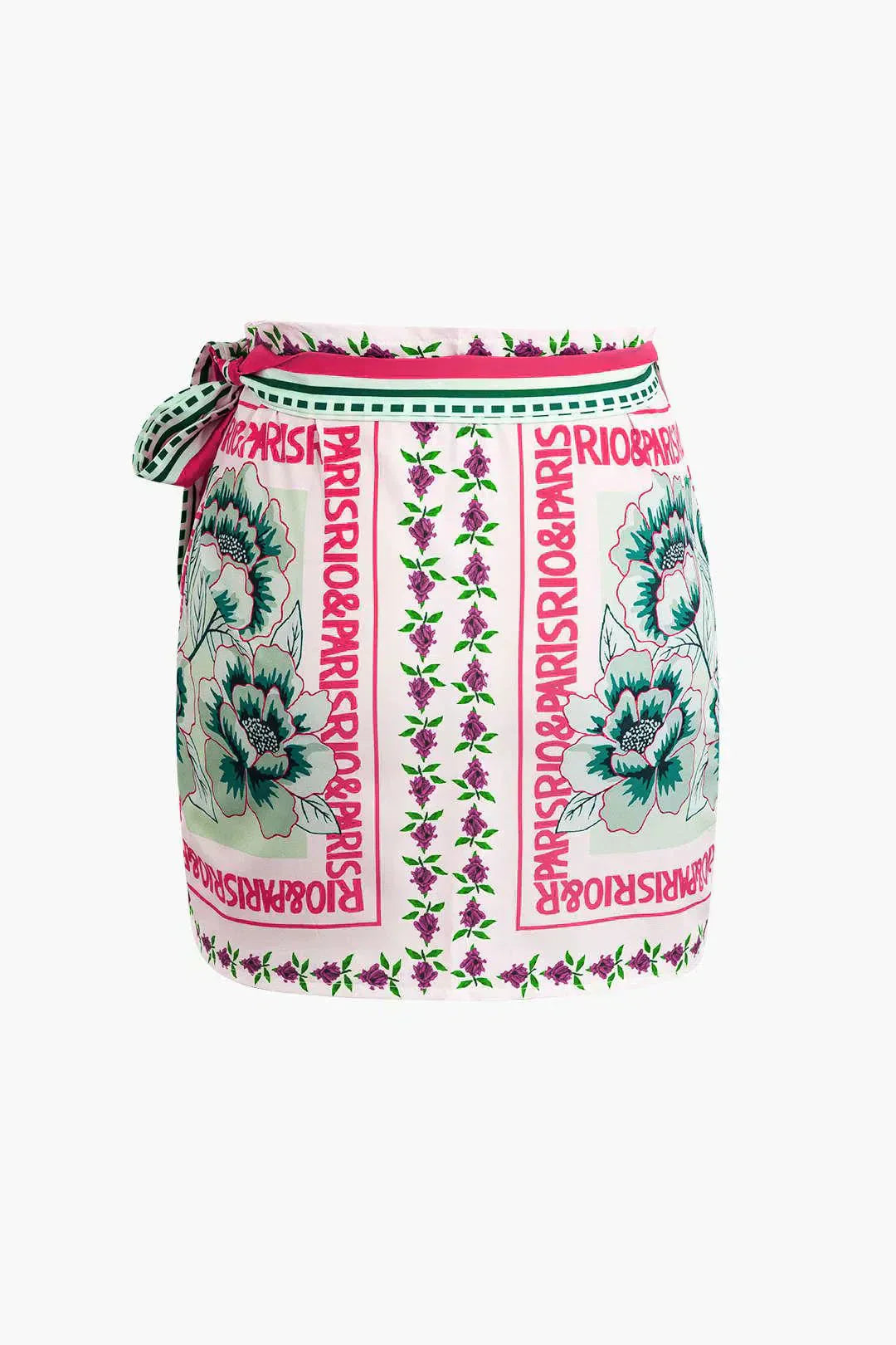 Licia – Wiązanie z boku – Kwiatowa minispódniczka