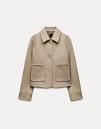 Lorivane – Minimalistyczny design – Krótka kurtka płaszczowa