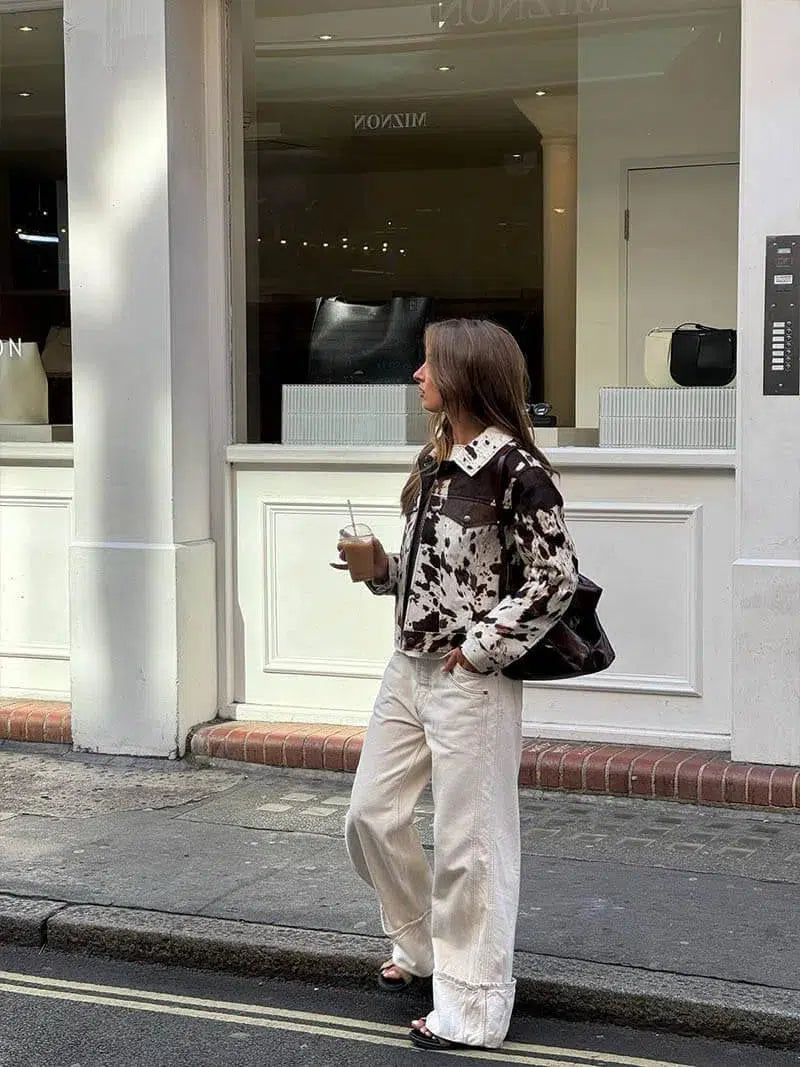 Luna – Wzór w krowie łaty – Kurtka