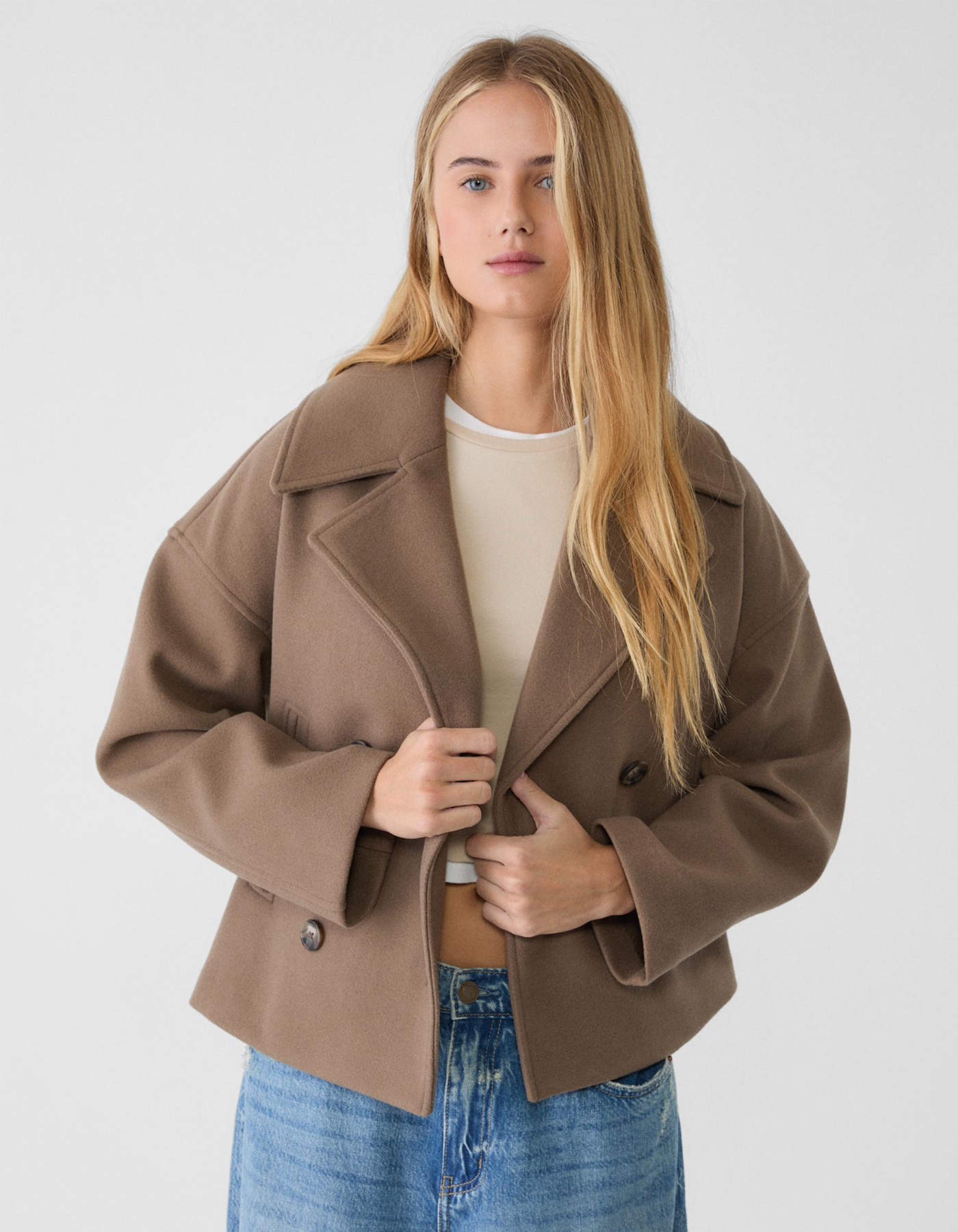 Marcelline – Dwurzędowy – Krótki płaszcz pea coat