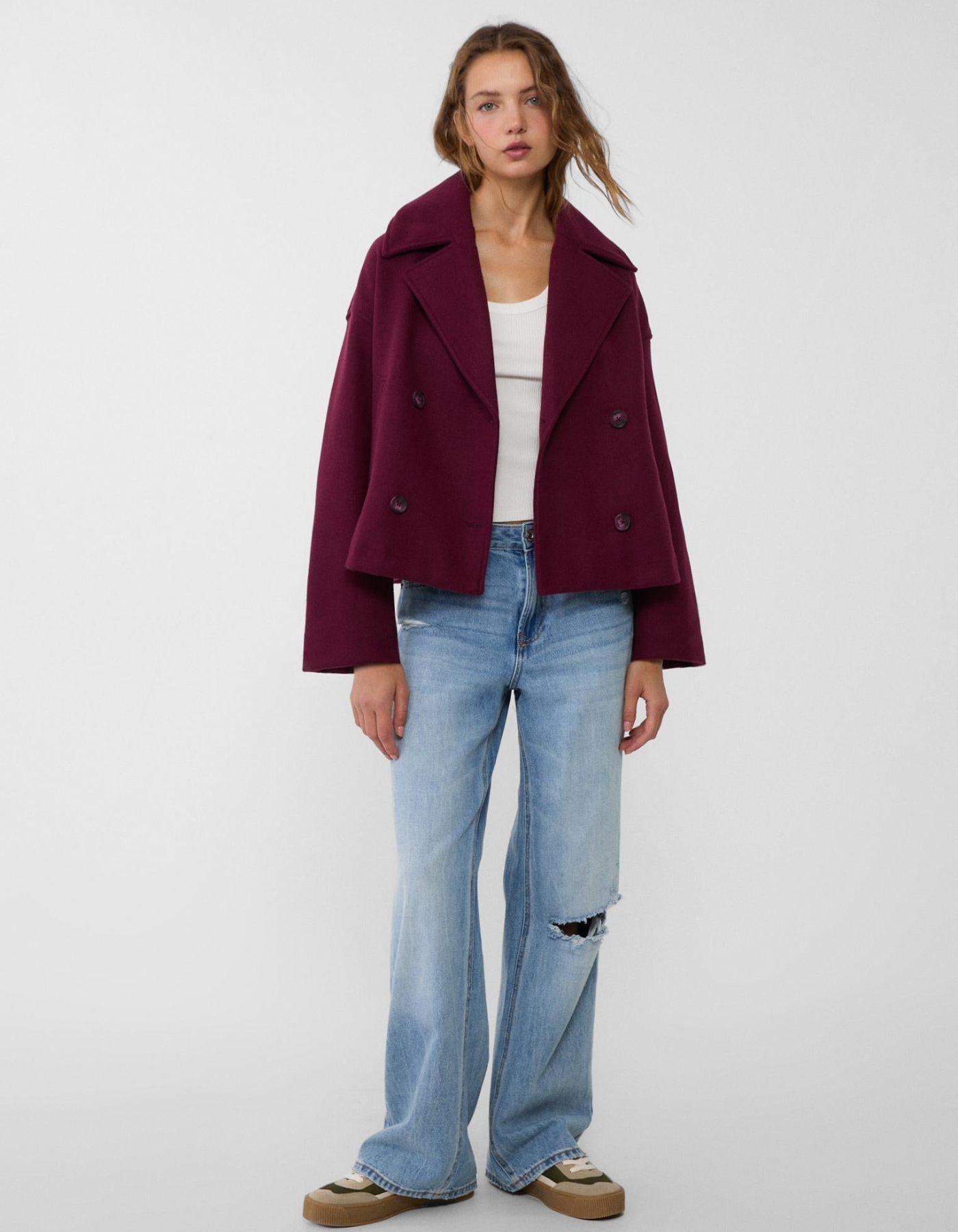 Marcelline – Dwurzędowy – Krótki płaszcz pea coat