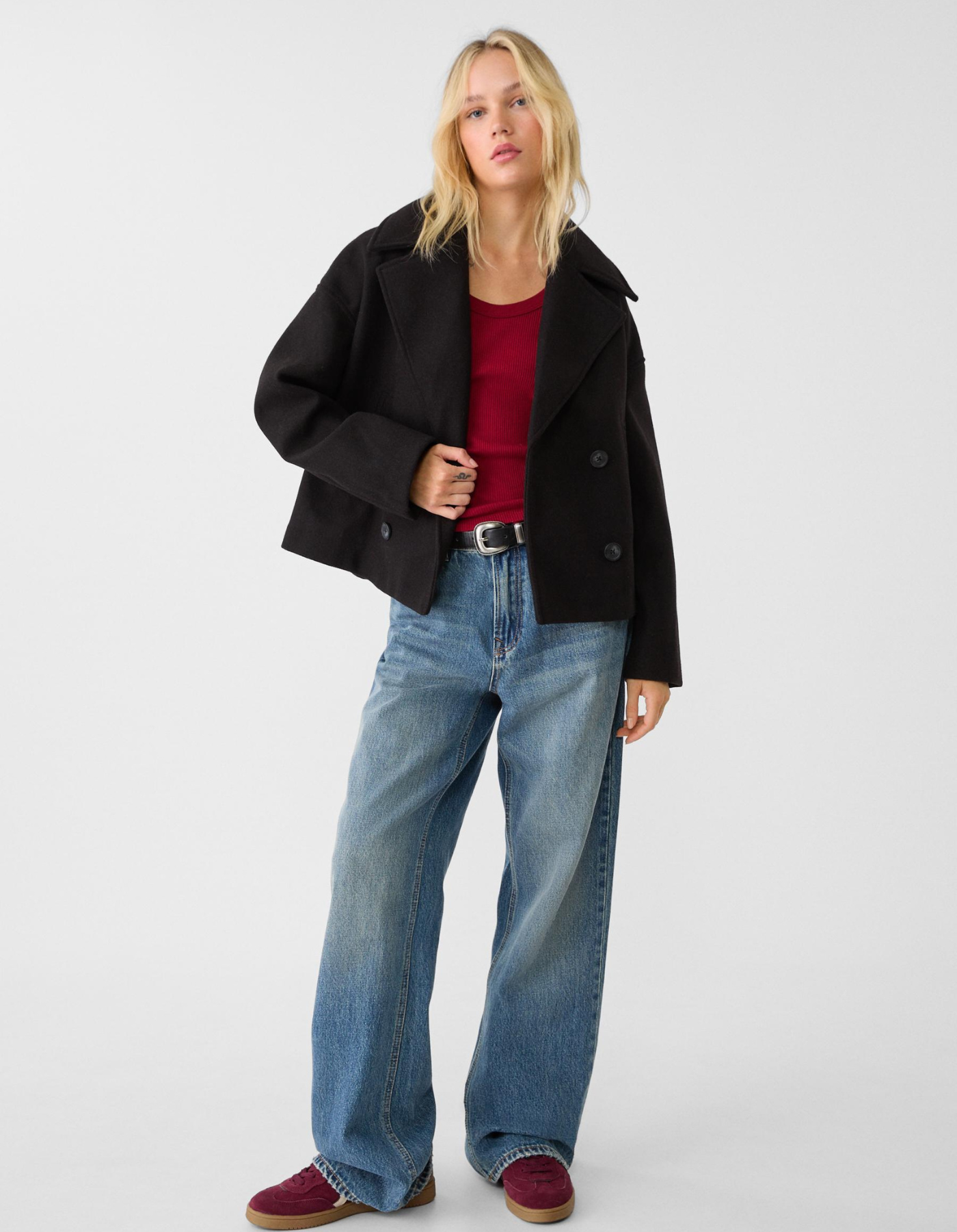 Marcelline – Dwurzędowy – Krótki płaszcz pea coat