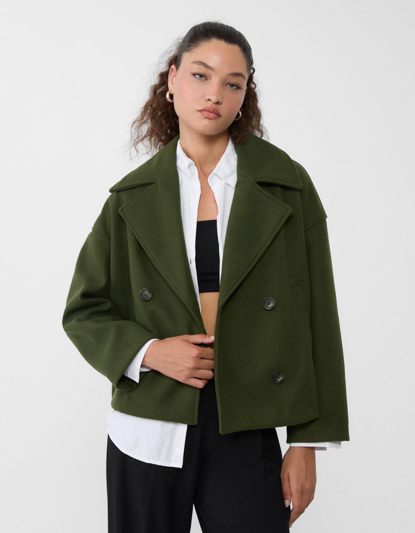 Marcelline – Dwurzędowy – Krótki płaszcz pea coat