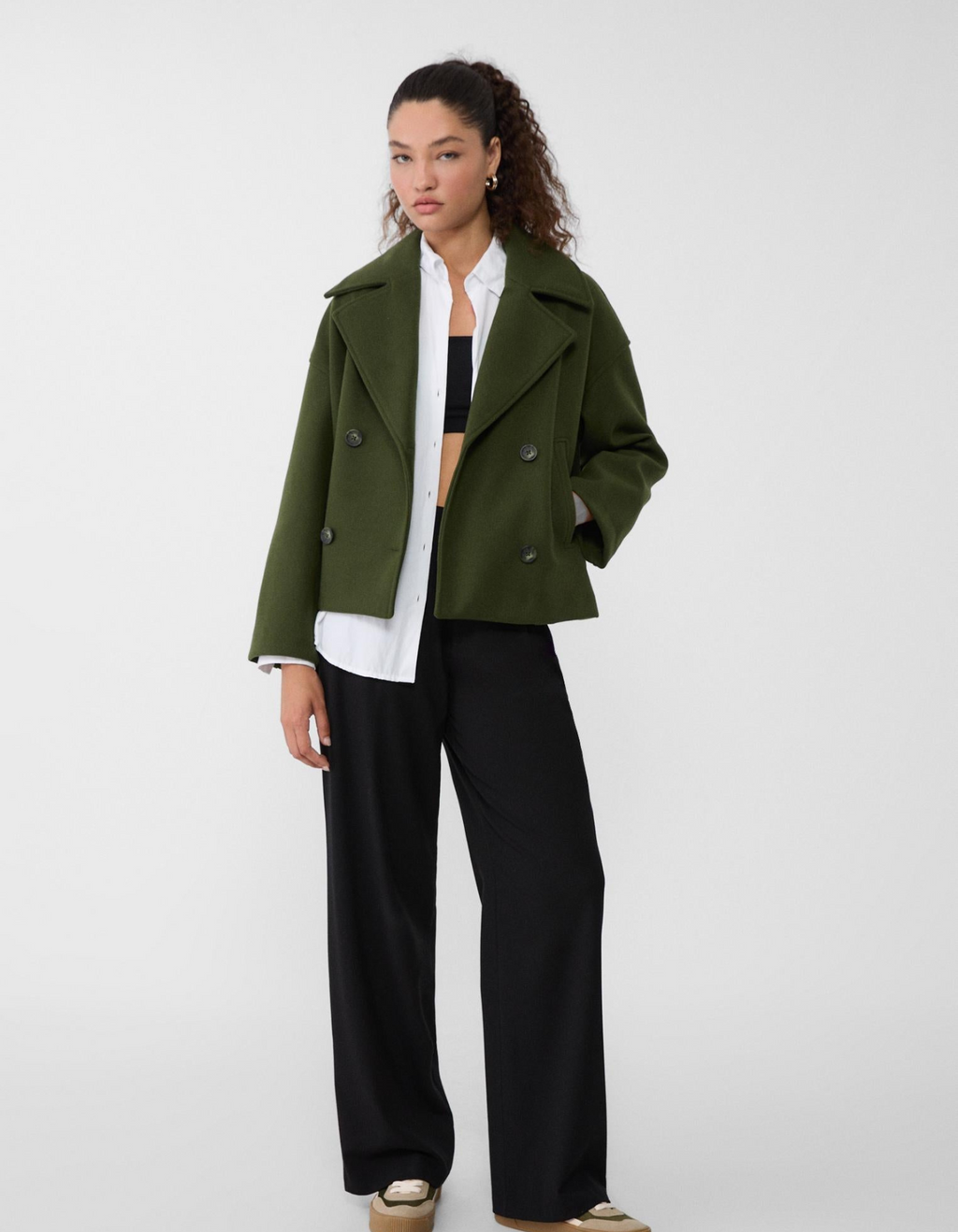 Marcelline – Dwurzędowy – Krótki płaszcz pea coat