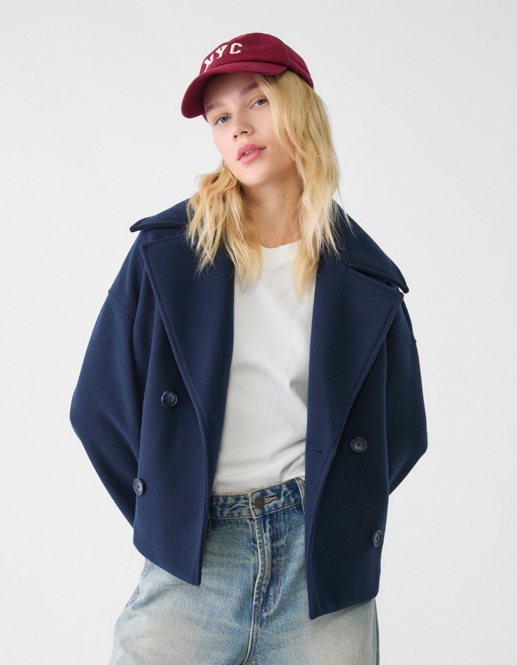 Marcelline – Dwurzędowy – Krótki płaszcz pea coat