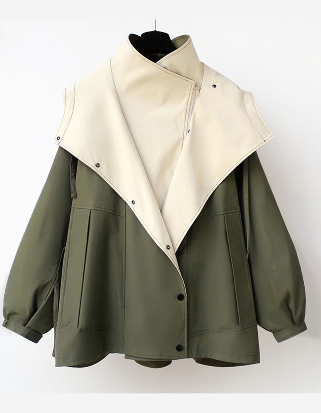 Melissa – Kontrast kolorów – Oversize’owa kurtka