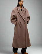 Monterelle – Przeskalowana sylwetka – Płaszcz z miękkiej tkaniny