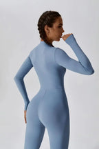Paola – Wysoki kołnierz na zamek – Kombinezon z długim rękawem