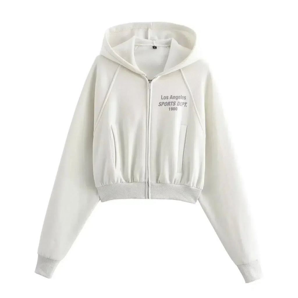 Phaedra – Bluza z kapturem na zamek i spodnie sportowe – Zestaw miejski lounge