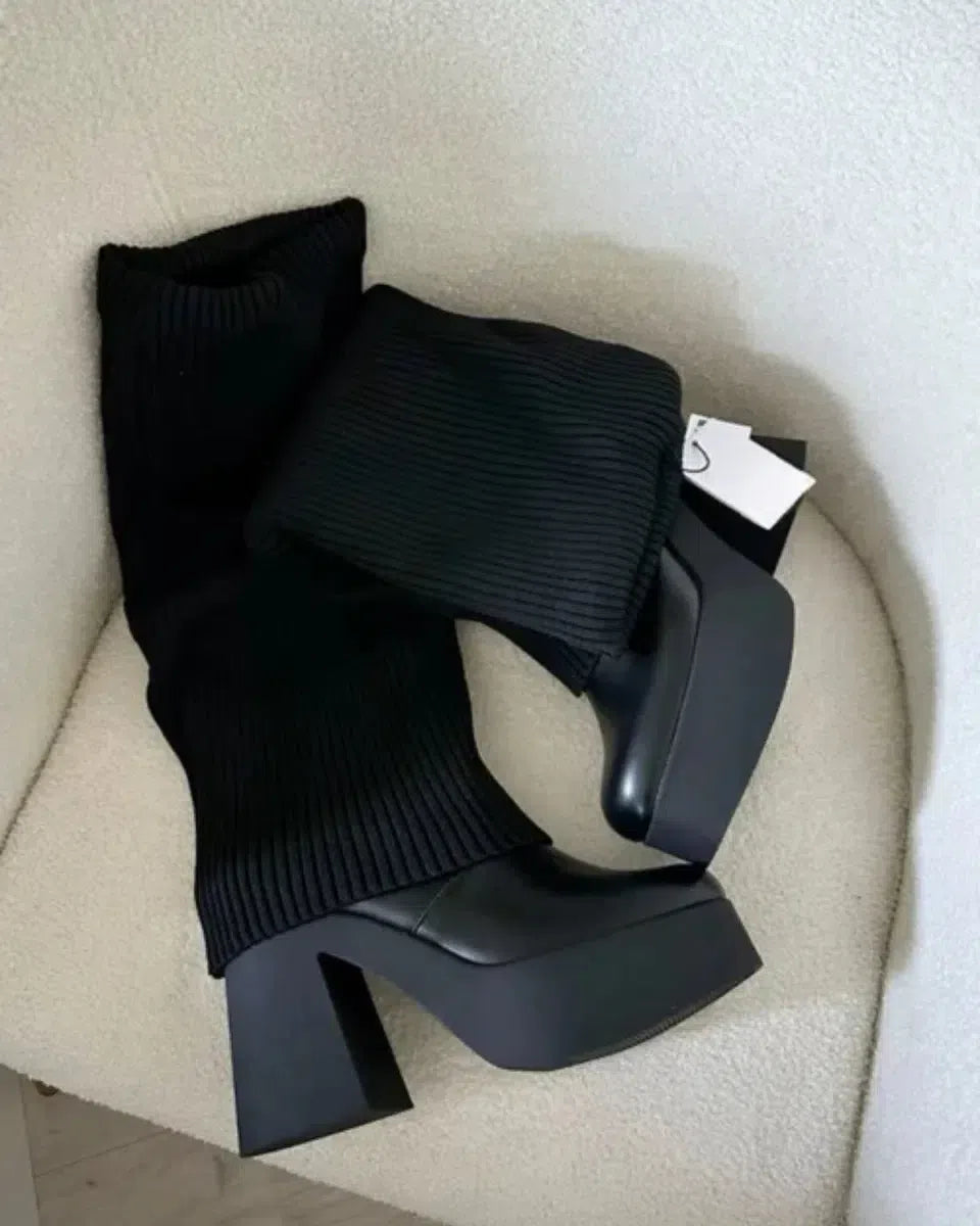 Raffaella – Gruba podeszwa – Odważne kozaki na platformie