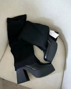 Raffaella – Gruba podeszwa – Odważne kozaki na platformie