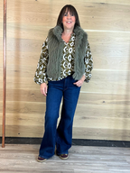 Rino & Pelle Dava – Kamizelka z miękkim – Zielony popiół