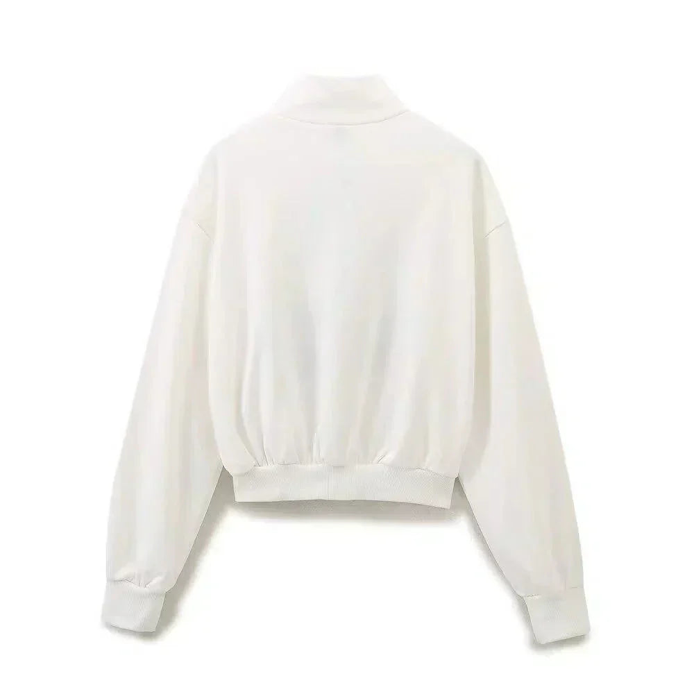 Savannah – Szerokie spodnie – Nadmorski zestaw z półzamkiem