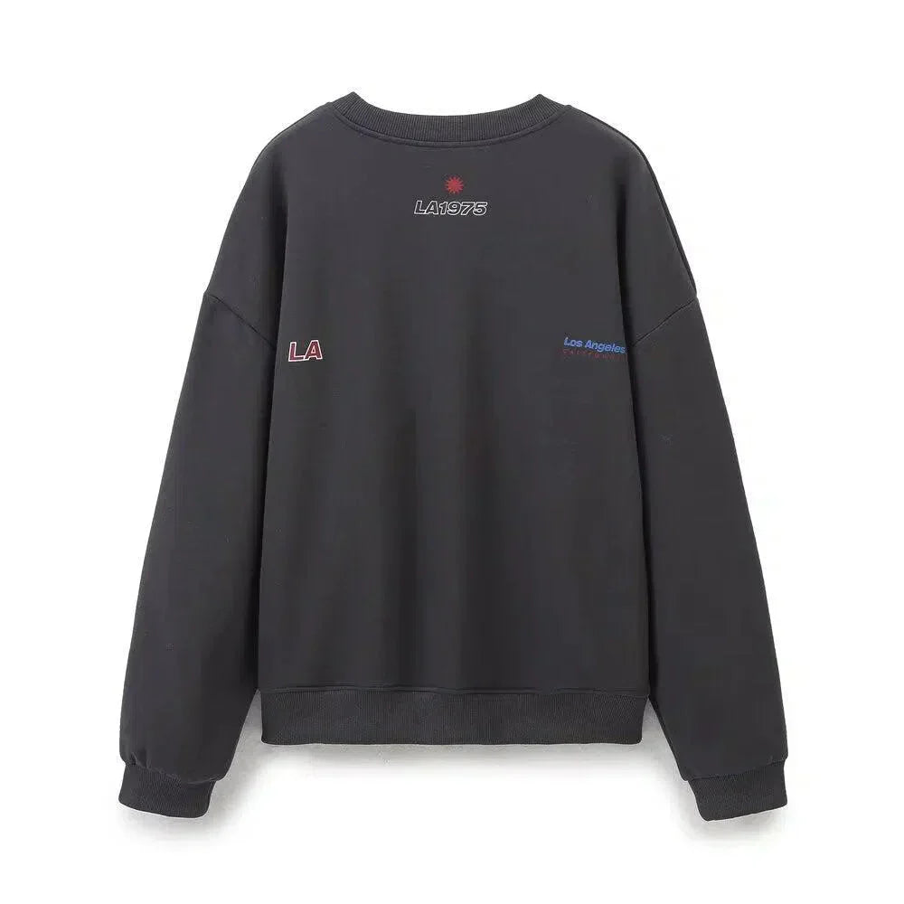 Soleil – Bluza z okrągłym dekoltem i spodnie jogger – Zestaw Los Angeles lounge