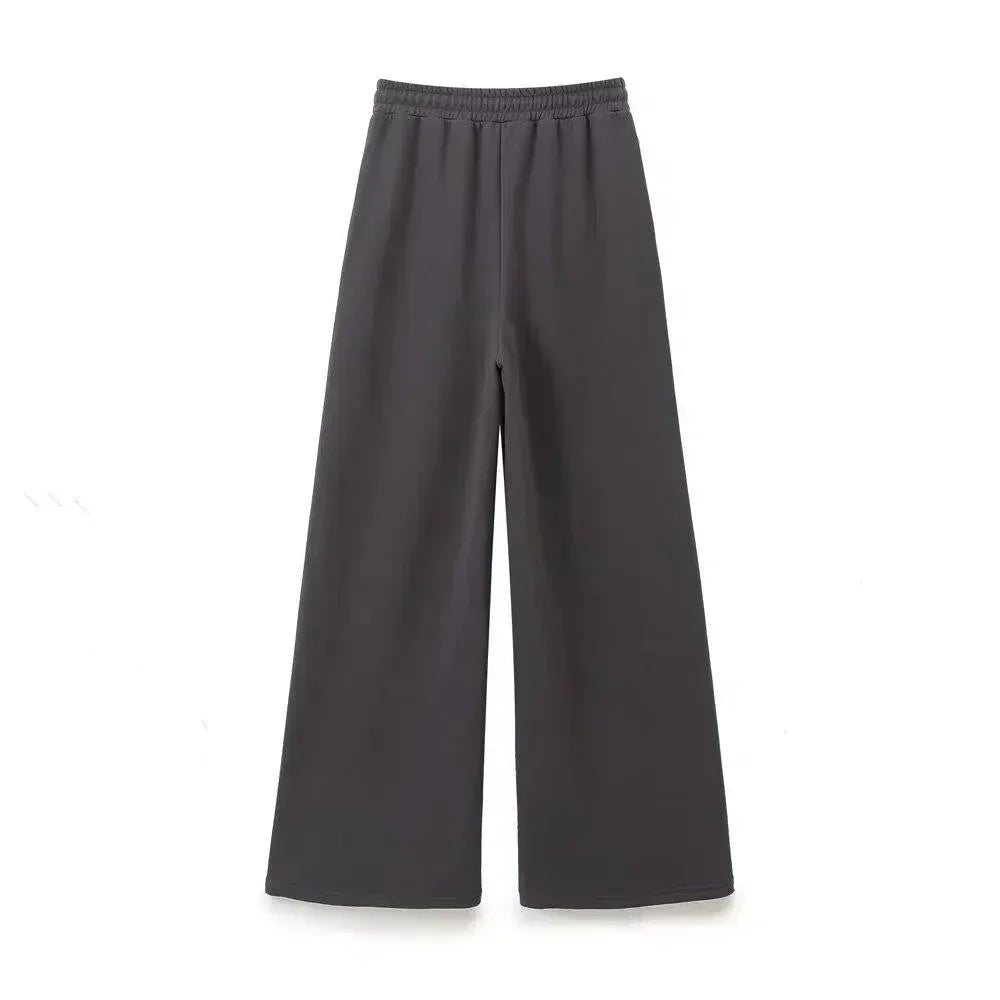 Soleil – Bluza z okrągłym dekoltem i spodnie jogger – Zestaw Los Angeles lounge