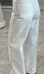 Valdenza – Złote ćwieki – Jeansy proste