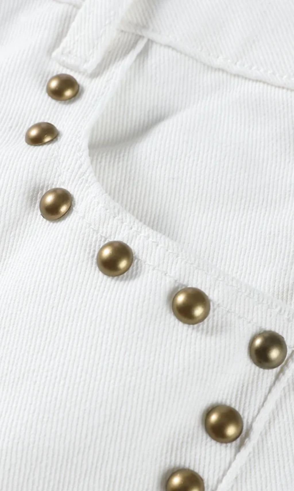 Valdenza – Złote ćwieki – Jeansy proste