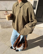 Verdua – Luxury feel – Bomberka z miękką fakturą