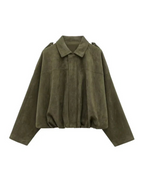 Verdua – Luxury feel – Bomberka z miękką fakturą