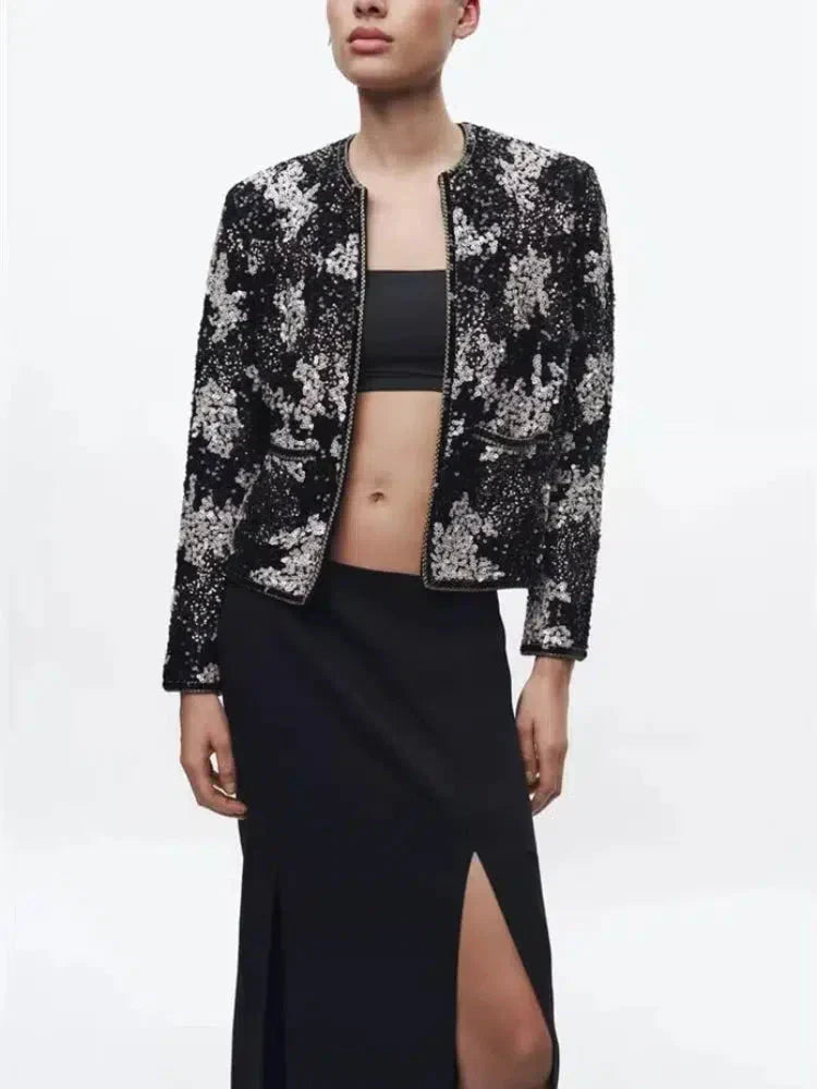 Viatrix – Lśniący design – Cekinowa kurtka