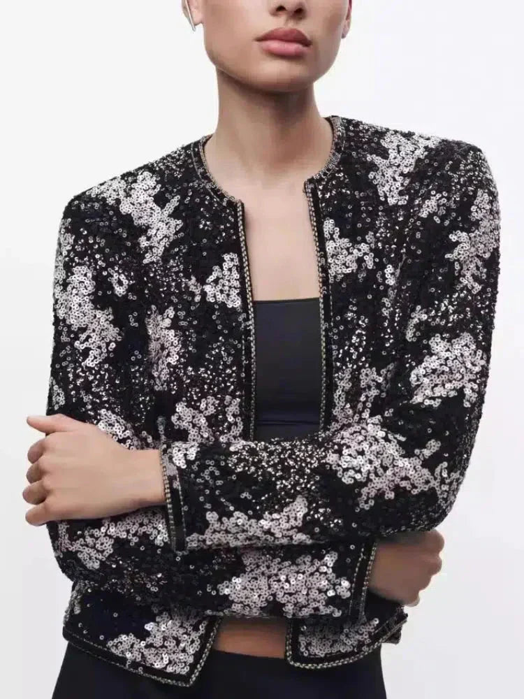 Viatrix – Lśniący design – Cekinowa kurtka