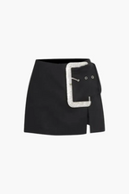 Zeno – Kryształowa klamra – Minispódniczka z rozcięciem